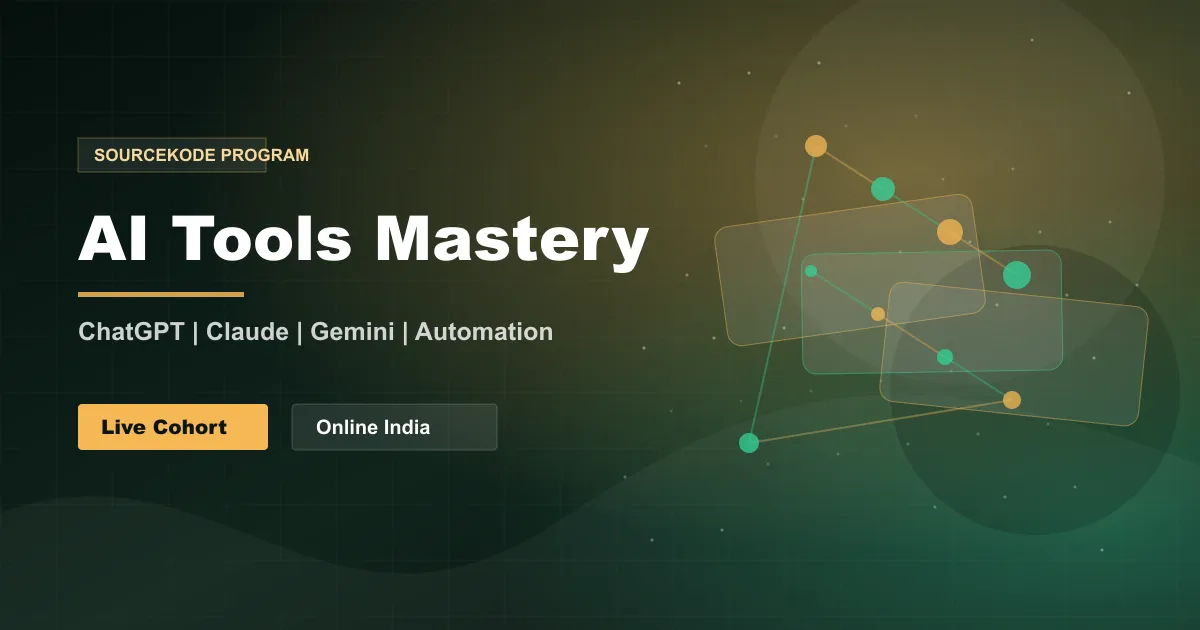 AI Tools Mastery program at SourceKode Academy