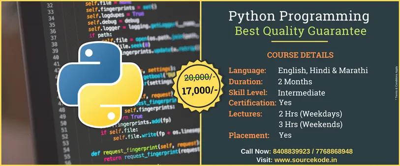 Python Programming Training - SourceKode